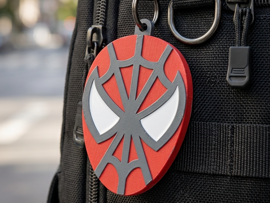 porte clé tête de Spiderman
