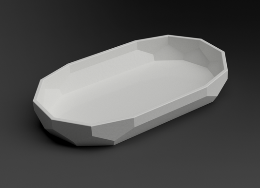Petite Coupelle Apéro Ovale Imprimée en 3D – Art de la Table Design Fait Main