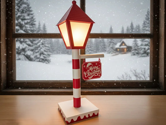 Grande Lanterne de Noël 60 cm Imprimée en 3D – Déco Intérieure & Extérieure