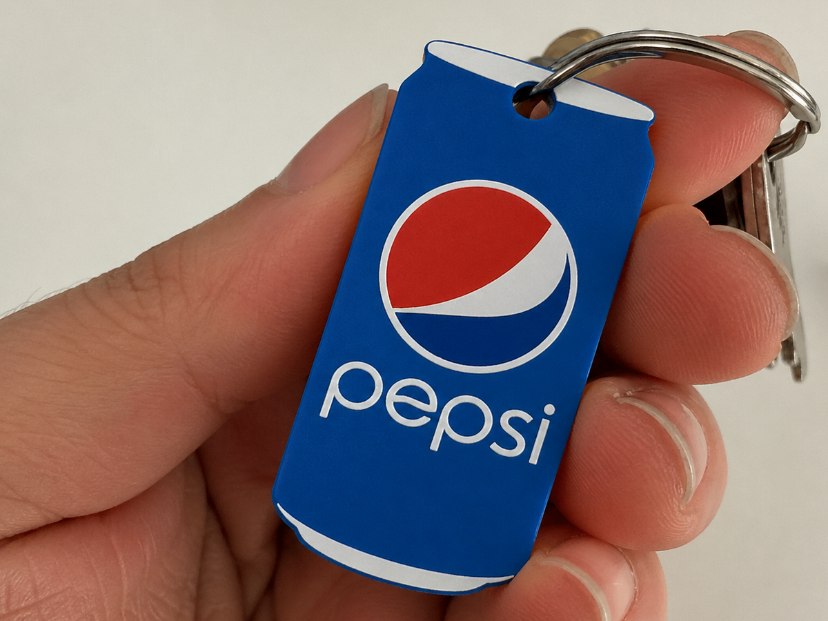 décapsuleur de canette pepsi bleu