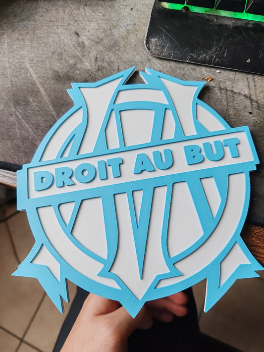plaque logo l'OM