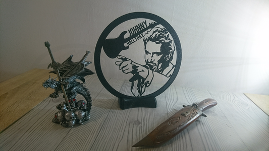 JOHNNY HALLYDAY + SOCLE