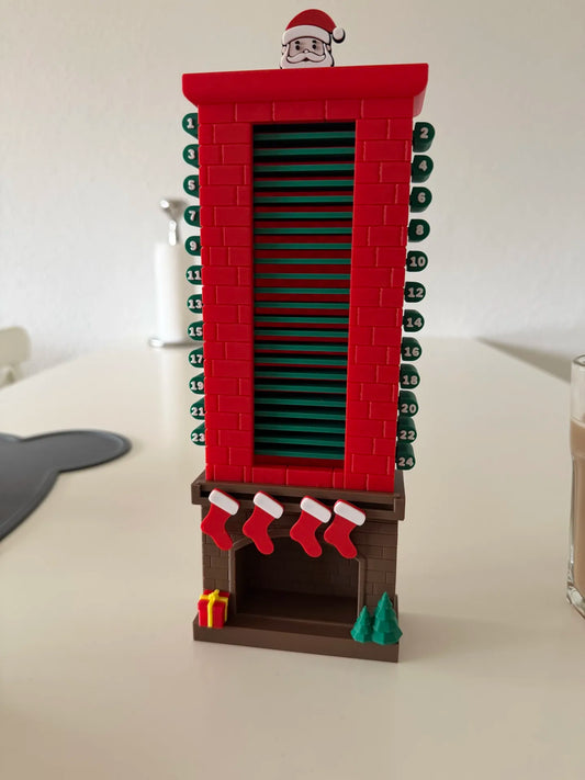 Calendrier de l'Avent Imprimé en 3D – 24 Cases à Remplir | Déco Noël Fait Main