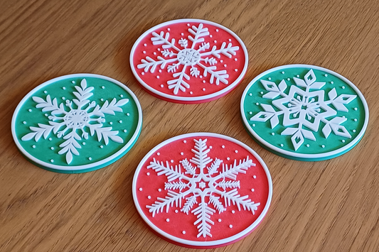 dessous de verre de noël avec support