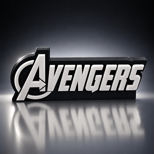 plaque logo avengers - Brayan3D