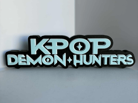 plaque logo kpop demon hunters - Brayan3D