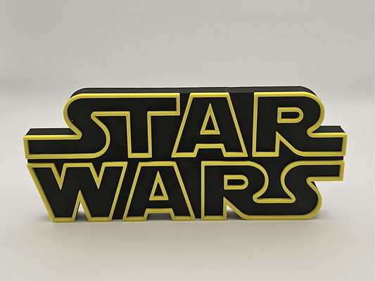 plaque logo star wars - Brayan3D